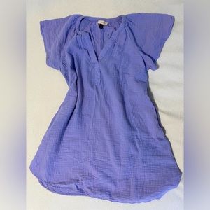 Universal Thread Purple Cotton Gauze Dress with Pockets 100% cotton